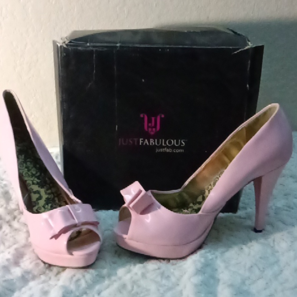 Baby pink heels